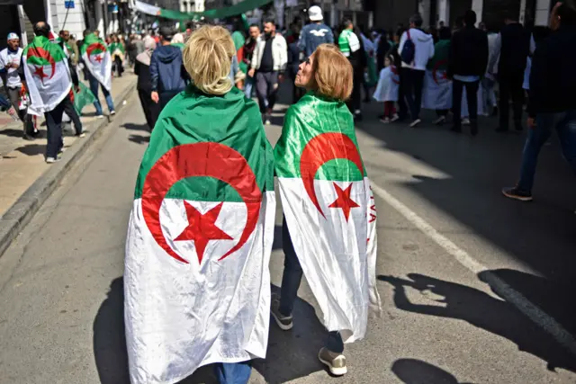 Algerian protesters