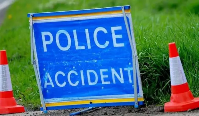 Police accident sign