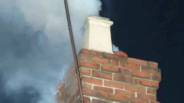 Smoke from the chimney