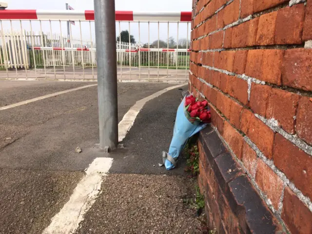 flowers at scene