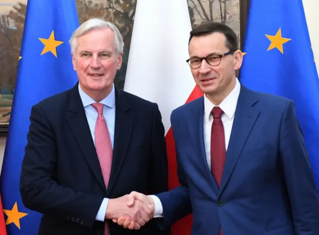 Mateusz Morawiecki and Michel Barnier