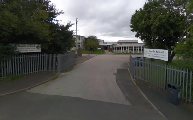 Royds School sign