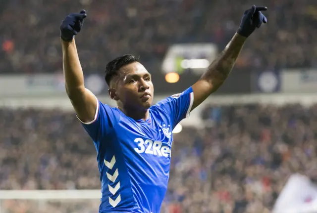 Rangers striker Alfredo Morelos