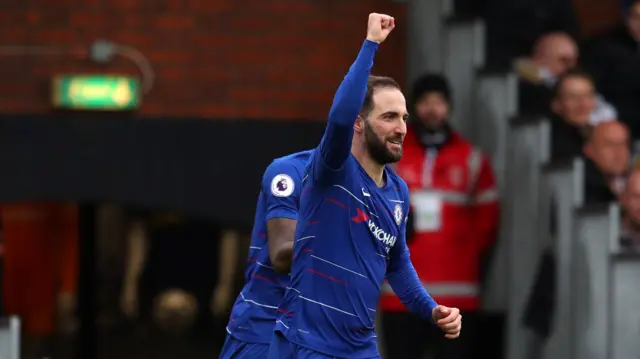 Chelsea's Gonzalo Higuain