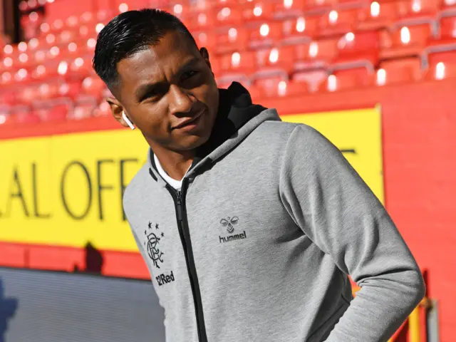 Rangers striker Alfredo Morelos