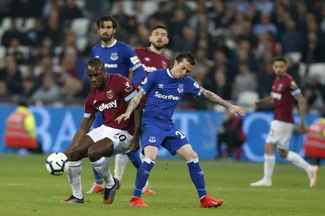 Michail Antonio and Muhamed Besic