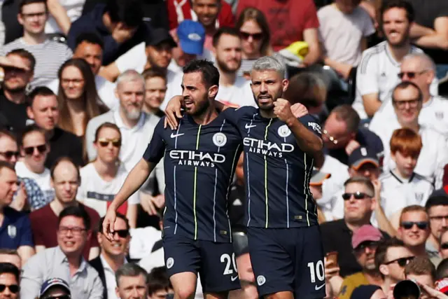 Bernardo Silva and Sergio Aguero