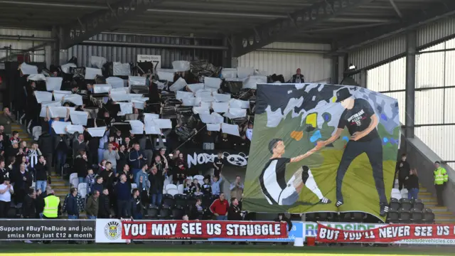 Pre-match display from the St Mirren fans