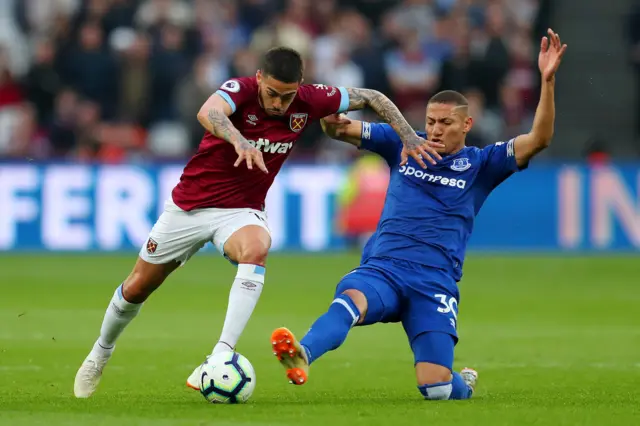 Manuel Lanzini and Richarlison