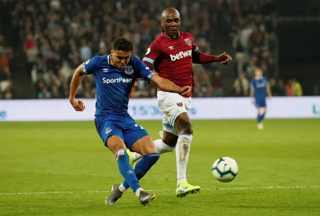 Dominic Calvert-Lewin and Angelo Ogbonna