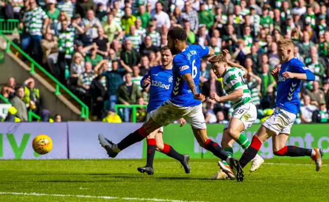 James Forrest fires in the late winner for Celtic