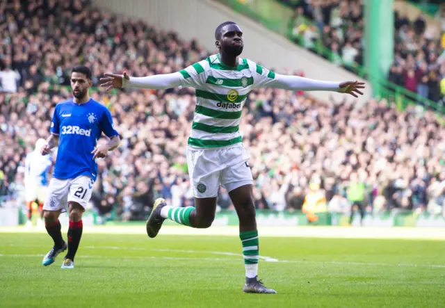 Odsonne Edouard celebrates his opening goal