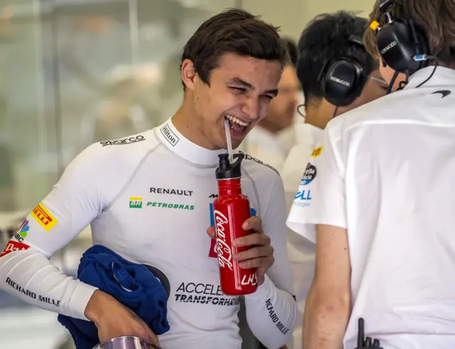 Lando Norris smiling