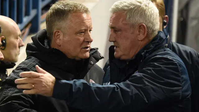 Chris Wilder and Steve Bruce