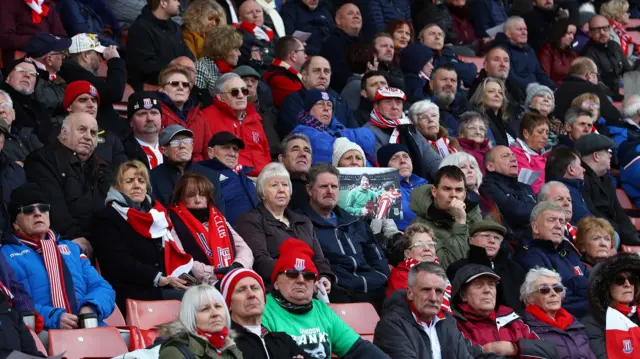 Fans at stadium