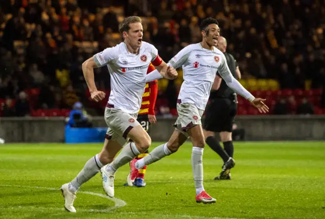 Hearts celebrate