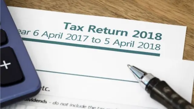 Tax return form