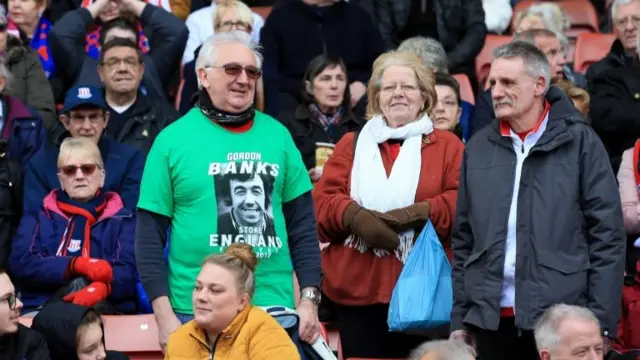 Fans at the stadium