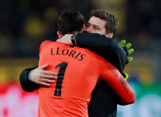 Mauricio Pochettino and Hugo Lloris