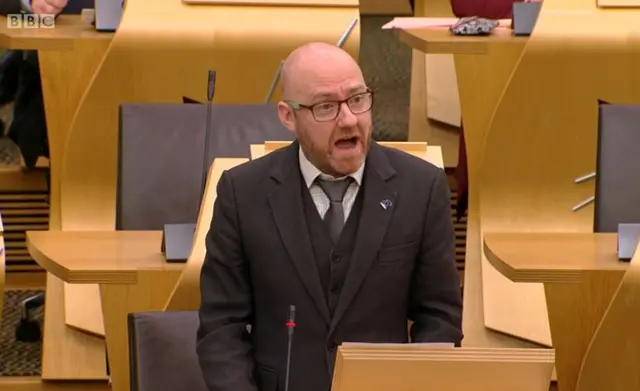 Scottish Green co-convener Patrick Harvie