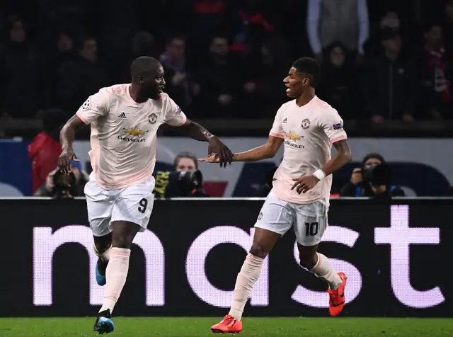 Romelu Lukaku and Marcus Rashford