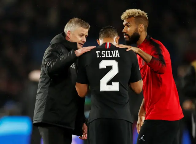 Ole Gunnar Solskjaer and Thiago Silva