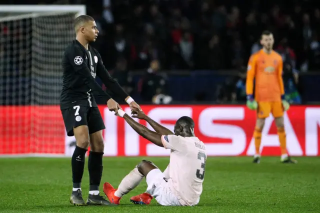 Kylian Mbappe and Eric Bailly