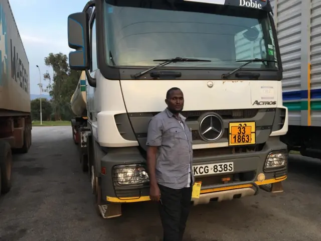 Eden Ali a truck driver from Kenya