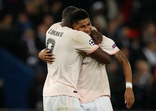 Romelu Lukaku and Marcus Rashford