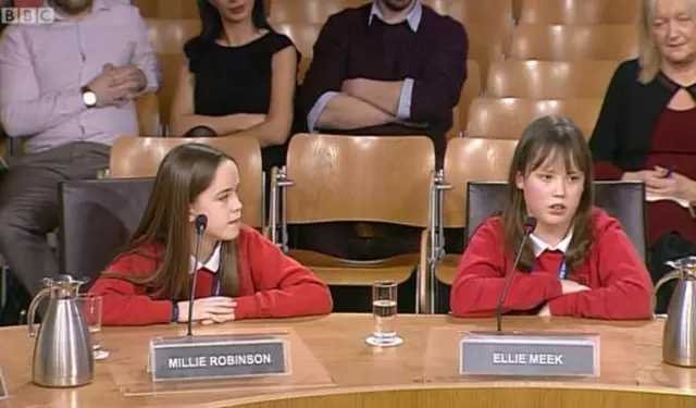 10 year olds Millie Robinson and Ellie Meek were warmly praised for their first aid skills and for giving evidence