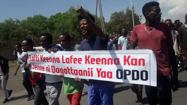 Land protesters in Oromia, Ethiopia