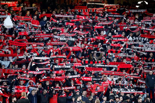 Stade Rennais fans