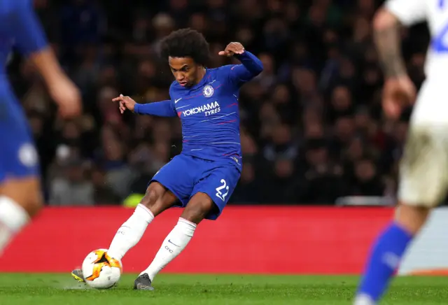 Willian free kick