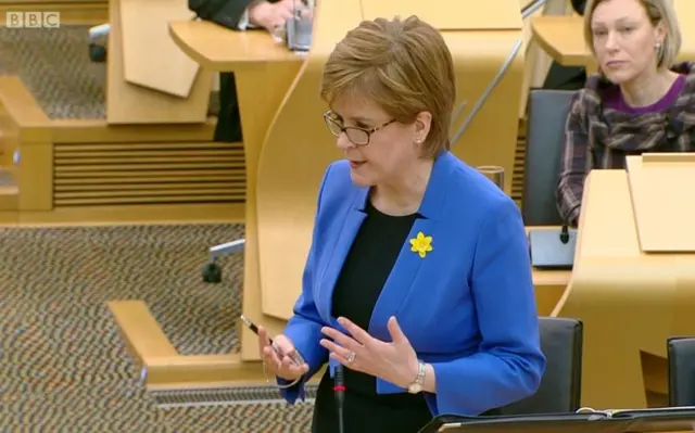 First minister Nicola Sturgeon