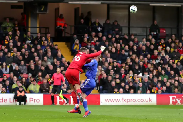 Jamie Vardy and Ben Foster