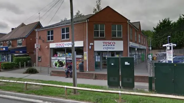 The Tesco Express on Frankley Beeches Road