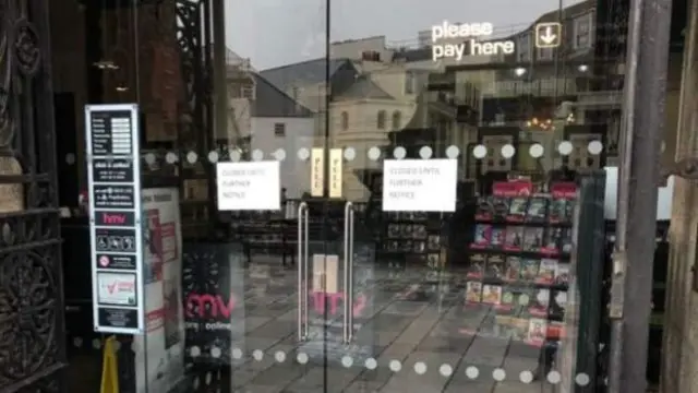 HMV store in Guernsey