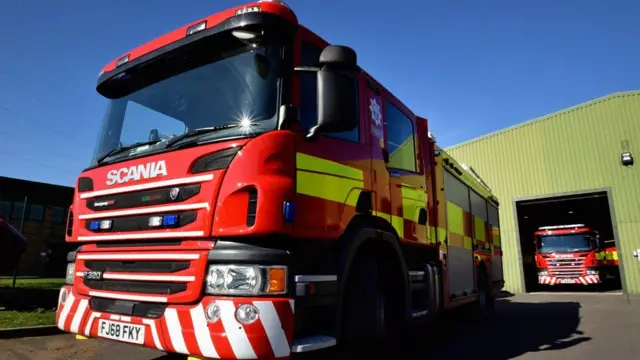 One of the new fire engines