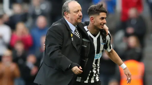 Rafael Benitez and Ayoze Perez