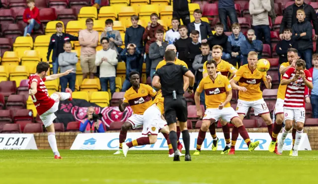 Steven Boyd's volley won the match for Hamilton on their last visit to Fir Park