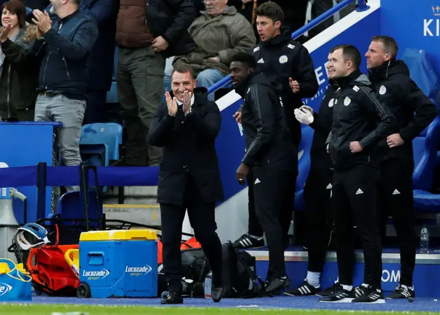 Brendan Rodger celebrates