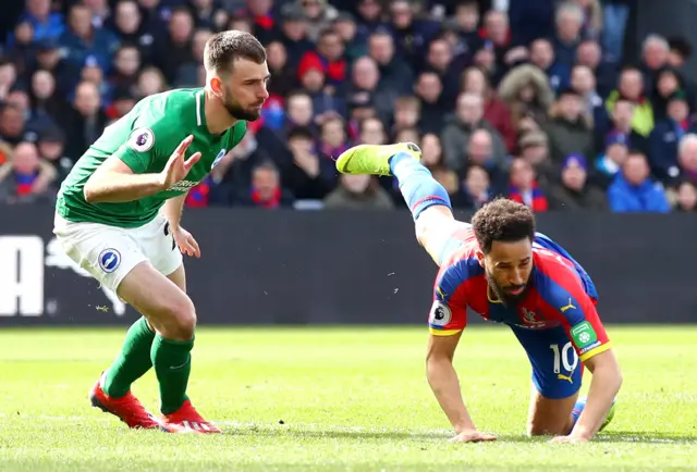 Andros Townsend and Craig Pawson