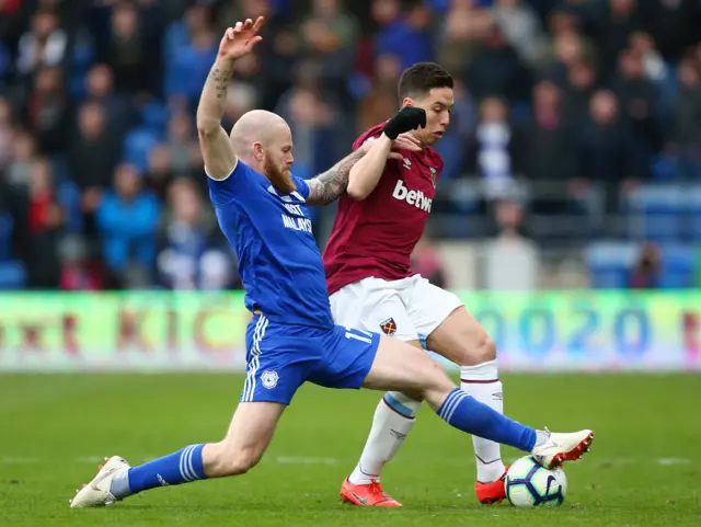 Nasri with the ball