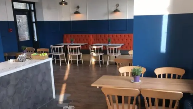 Seating area in the cafe