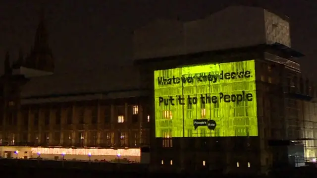 Projection on Parliament