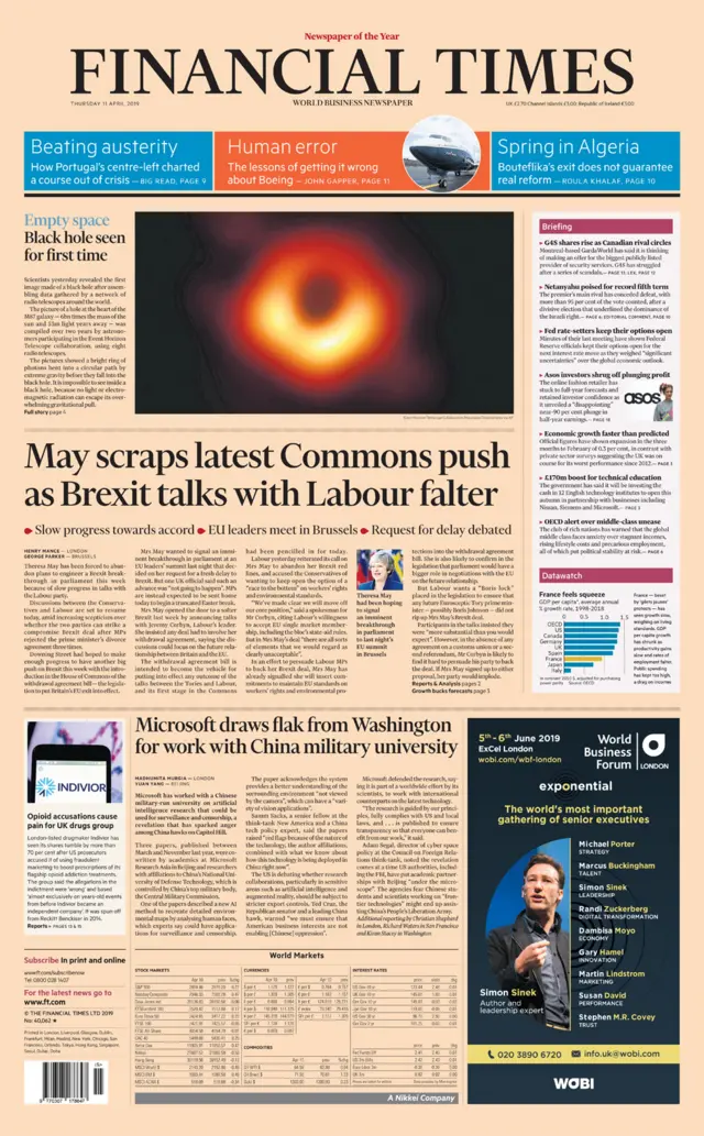 The Financial Times Thursday 11 April