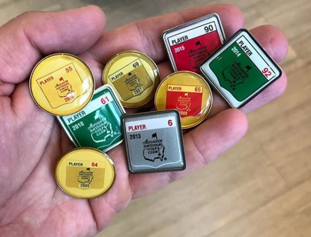 Golf pin badges