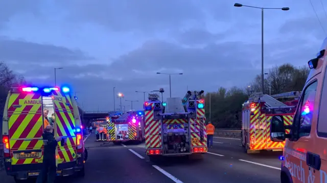 Emergency services on the M6