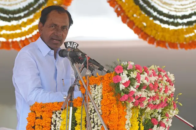 Telangana's chief minister K Chandrasekhar Rao