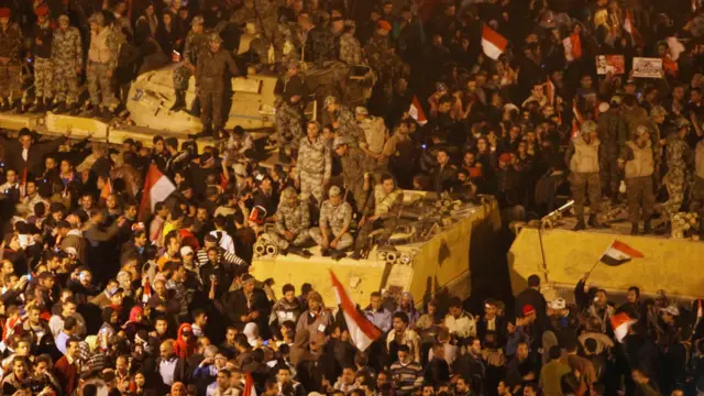 Egyptian protesters, 2011